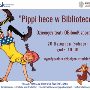 Pippi hece w Bibliotece