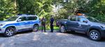 Wspólny patrol kunowskiego dzielnicowego ze strażą leśną