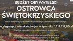 OSTROWIEC | Ruszyła kolejna edycja Budżetu Obywatelskiego