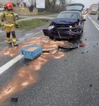 Wypadek w Miłkowie. Ucierpiała jedna osoba