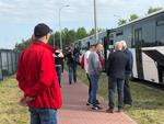 Hutnicy z Ostrowca protestowali w Warszawie w obronie polskiego hutnictwa