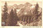 Karta pocztowa "TATRY. Mięguszowieckie Szczyty z drogi do Morskiego Oka" - Muzeum Historyczno - Archeologiczne w Ostrowcu Świętokrzyskim