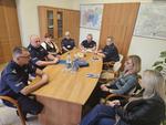 Spotkanie dotyczące współpracy ostrowieckiej policji z CUS
