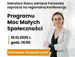 Ostrowiec gospodarzem konferencji podsumowującej program 'Moc Małych Społeczności' w Świętokrzyskiem