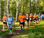 Las ugościł biegaczy i zawodników nordic walking
